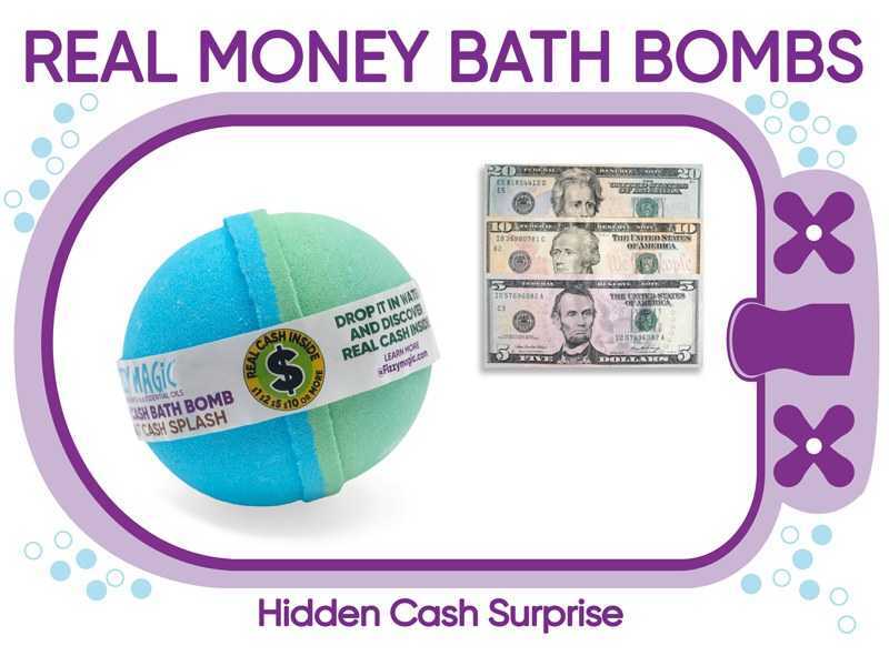 Real Money Bath Bombs